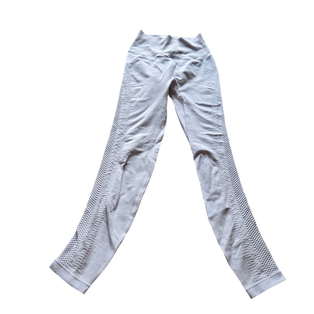 ✨ALO YOGA High Waist Legging Cropped White Size XS - Picture 4 of 4